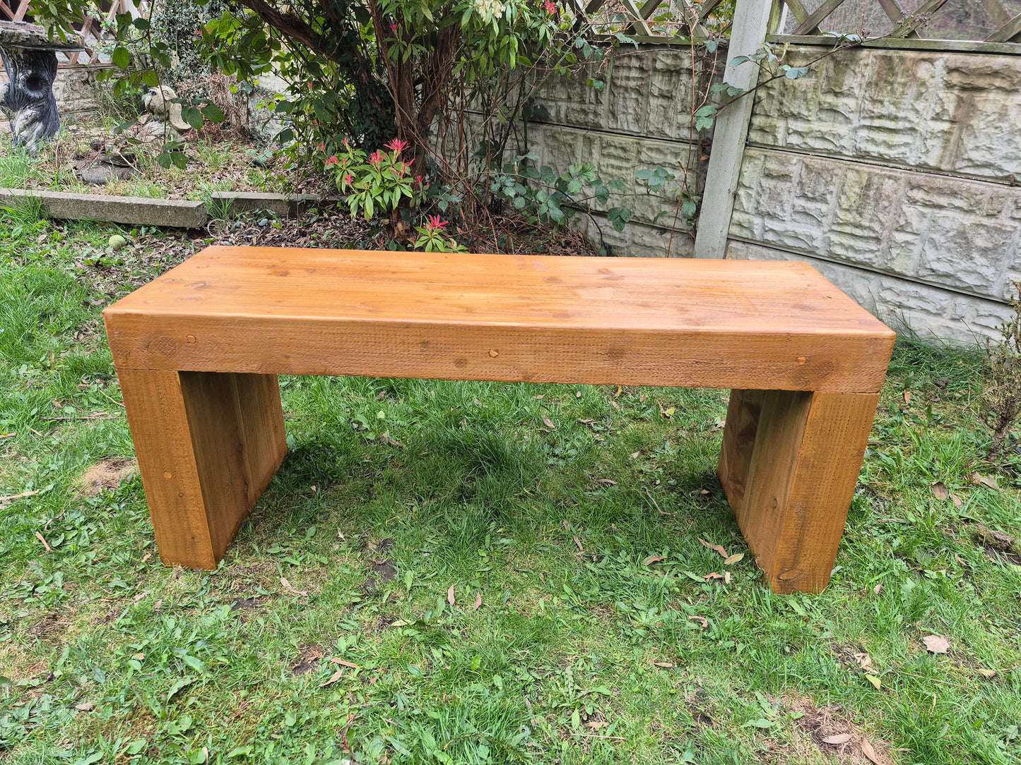 Extra Wide Garden Sleeper Bench