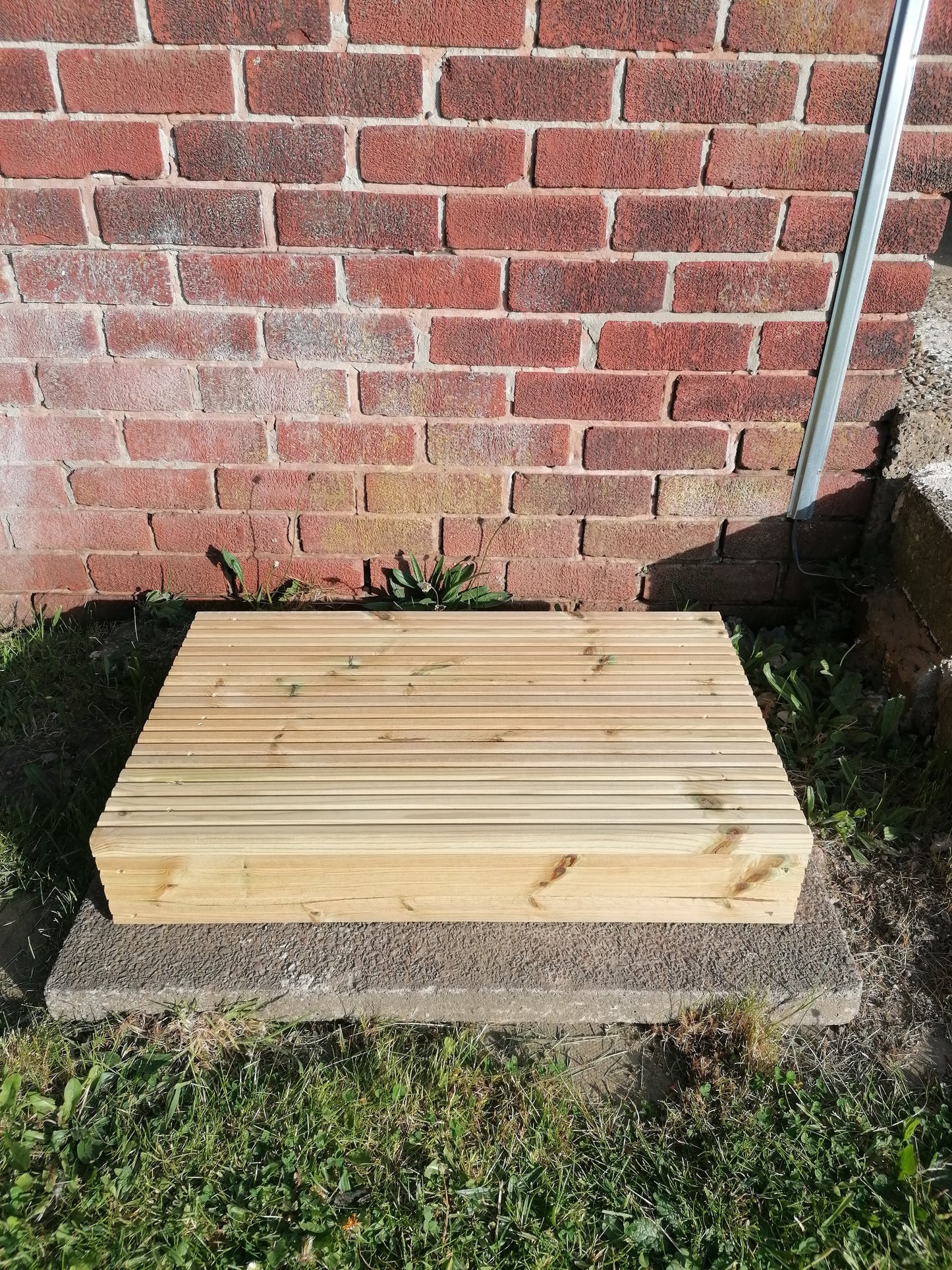 1 Tier Step, Natural Pine Wood Step Stool, Rustic Wooden Platform, Sturdy Step, Bespoke Size