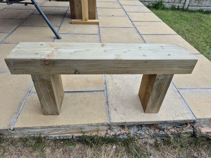 Garden Sleeper Bench,Various sizes,Rustic Patio,Deliver Fully Assembled,FREE P&P