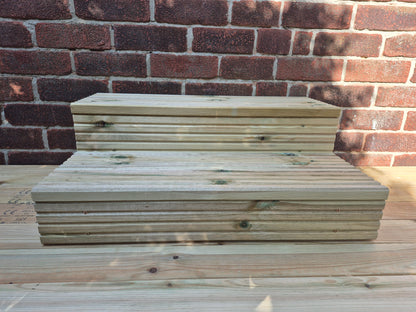 Wooden Steps For Home / Bespoke Size / Sturdy Steps / Garden Steps / Patio Steps / Door Steps / Delivered FULLY Assembled / Free P&P