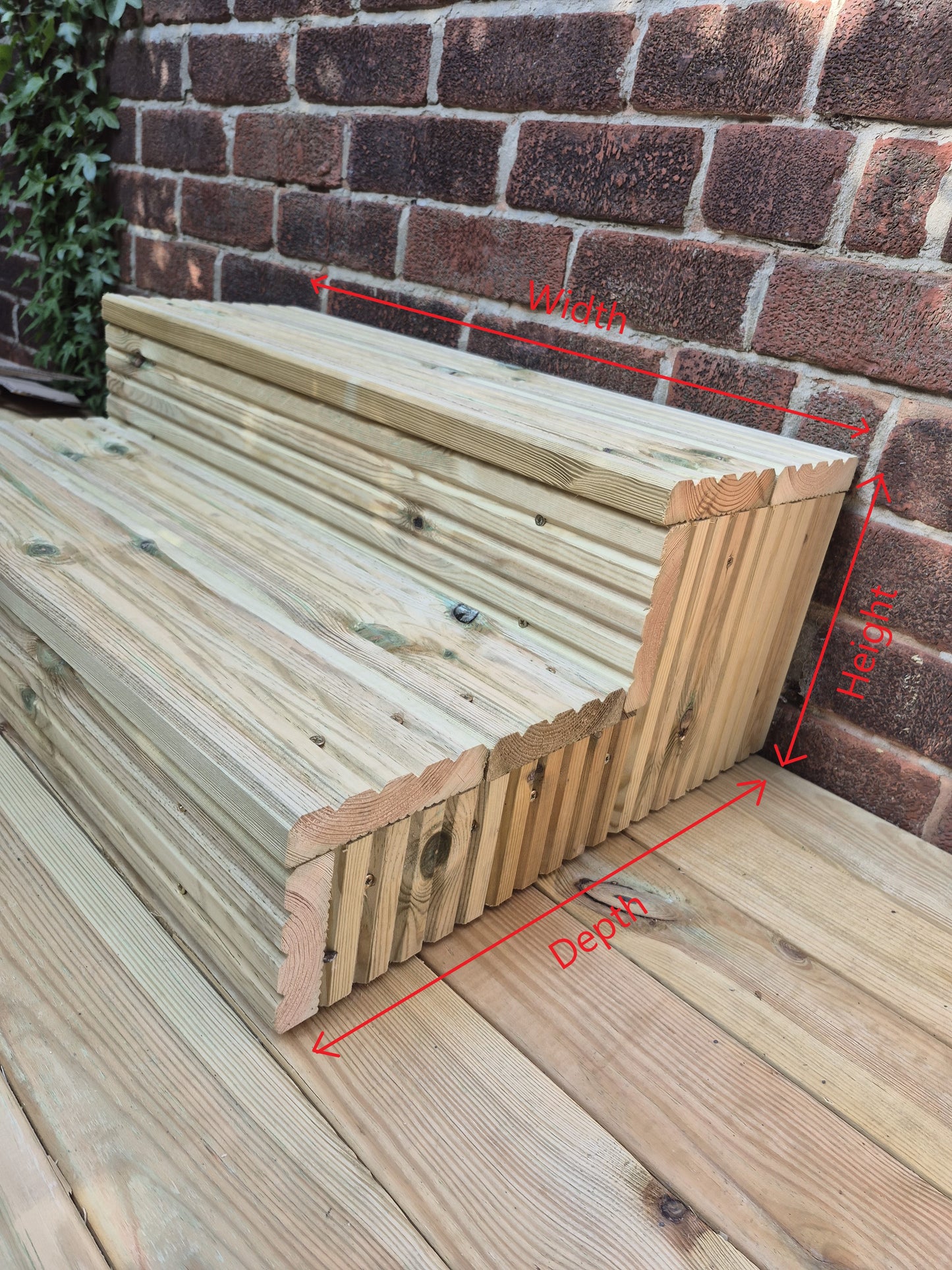 Wooden Steps For Home / Bespoke Size / Sturdy Steps / Garden Steps / Patio Steps / Door Steps / Delivered FULLY Assembled / Free P&P