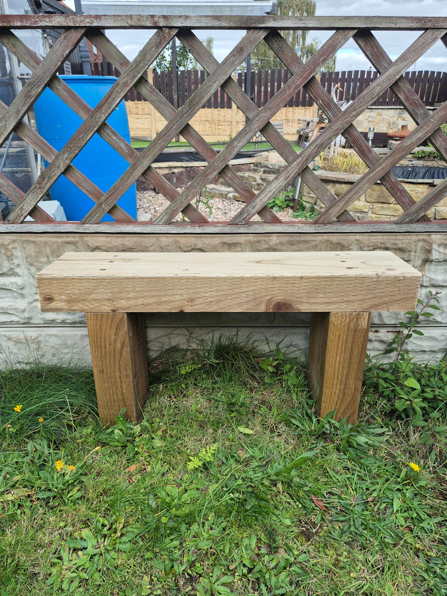 Garden Bench-Various sizes-Brown Rustic Patio Bench-Deliver Fully Assembled-Free P&P