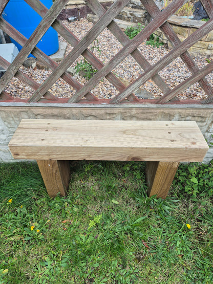 Garden Bench-Various sizes-Brown Rustic Patio Bench-Deliver Fully Assembled-Free P&P