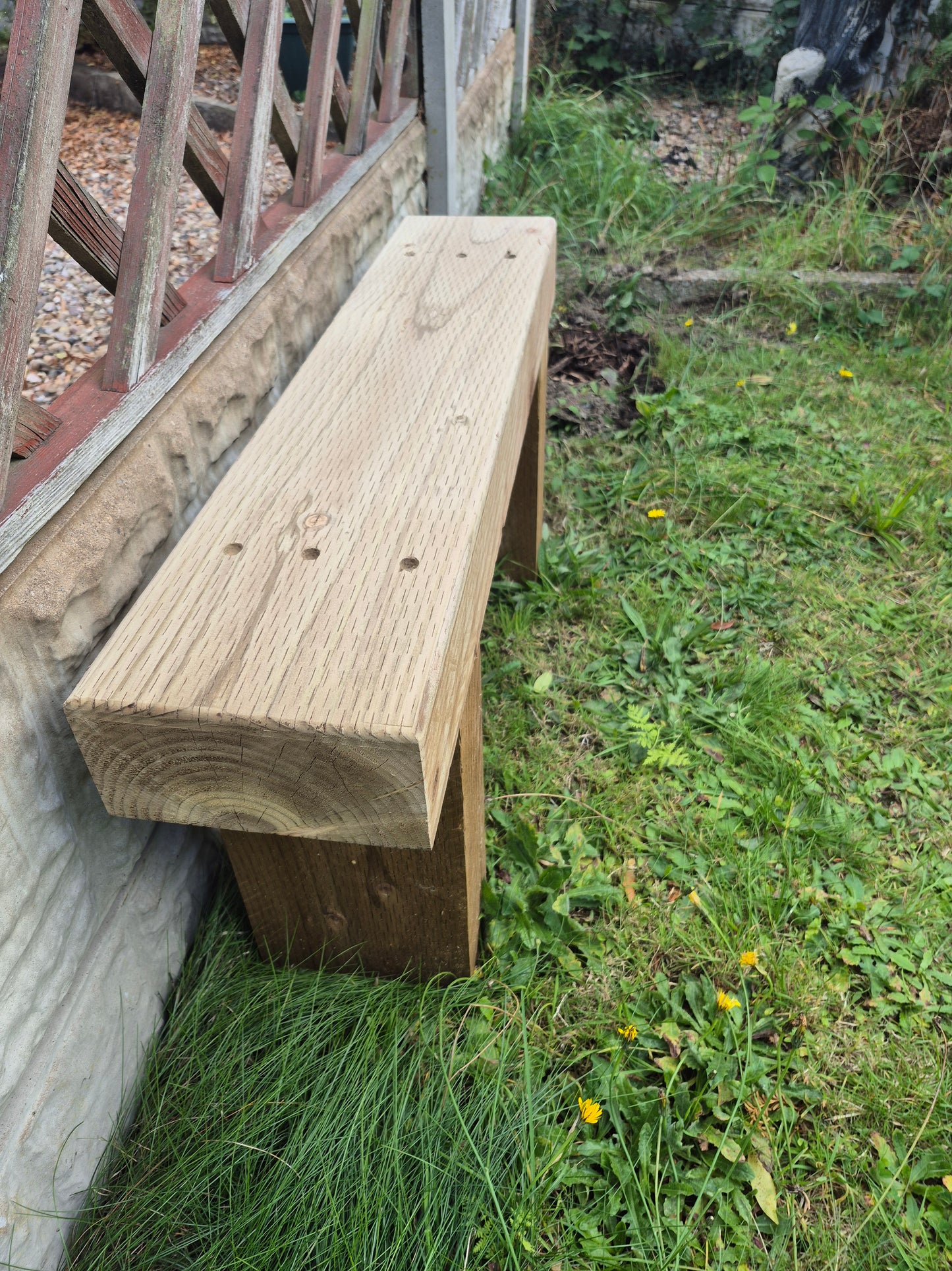 Garden Bench-Various sizes-Brown Rustic Patio Bench-Deliver Fully Assembled-Free P&P