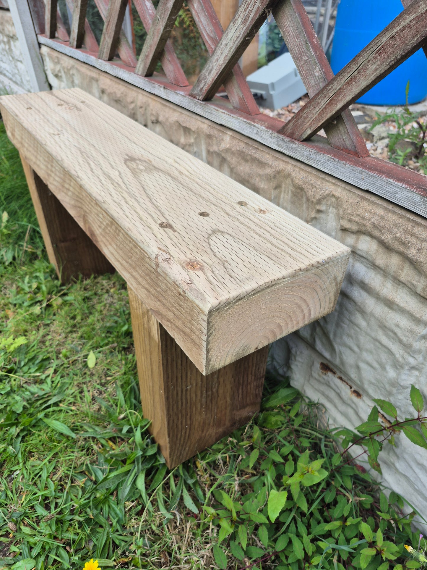 Garden Bench-Various sizes-Brown Rustic Patio Bench-Deliver Fully Assembled-Free P&P