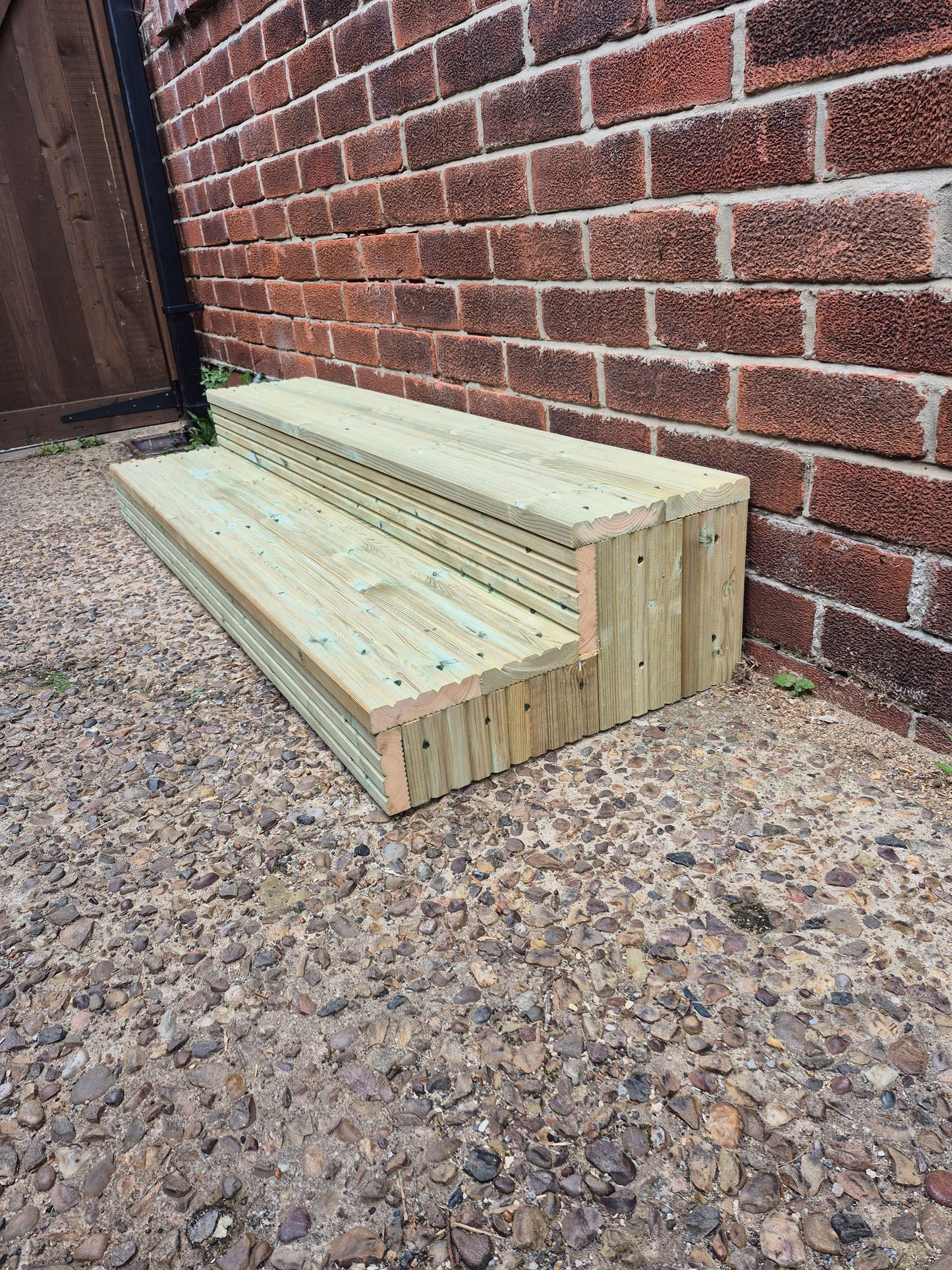 Wooden Steps For Home / Bespoke Size / Sturdy Steps / Garden Steps / Patio Steps / Door Steps / Delivered FULLY Assembled / Free P&P