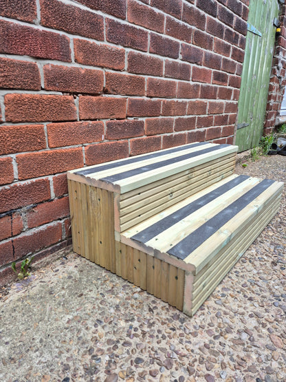 Wooden Steps For Home ~Anti-Slip Decking