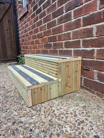 Wooden Steps For Home ~Anti-Slip Decking