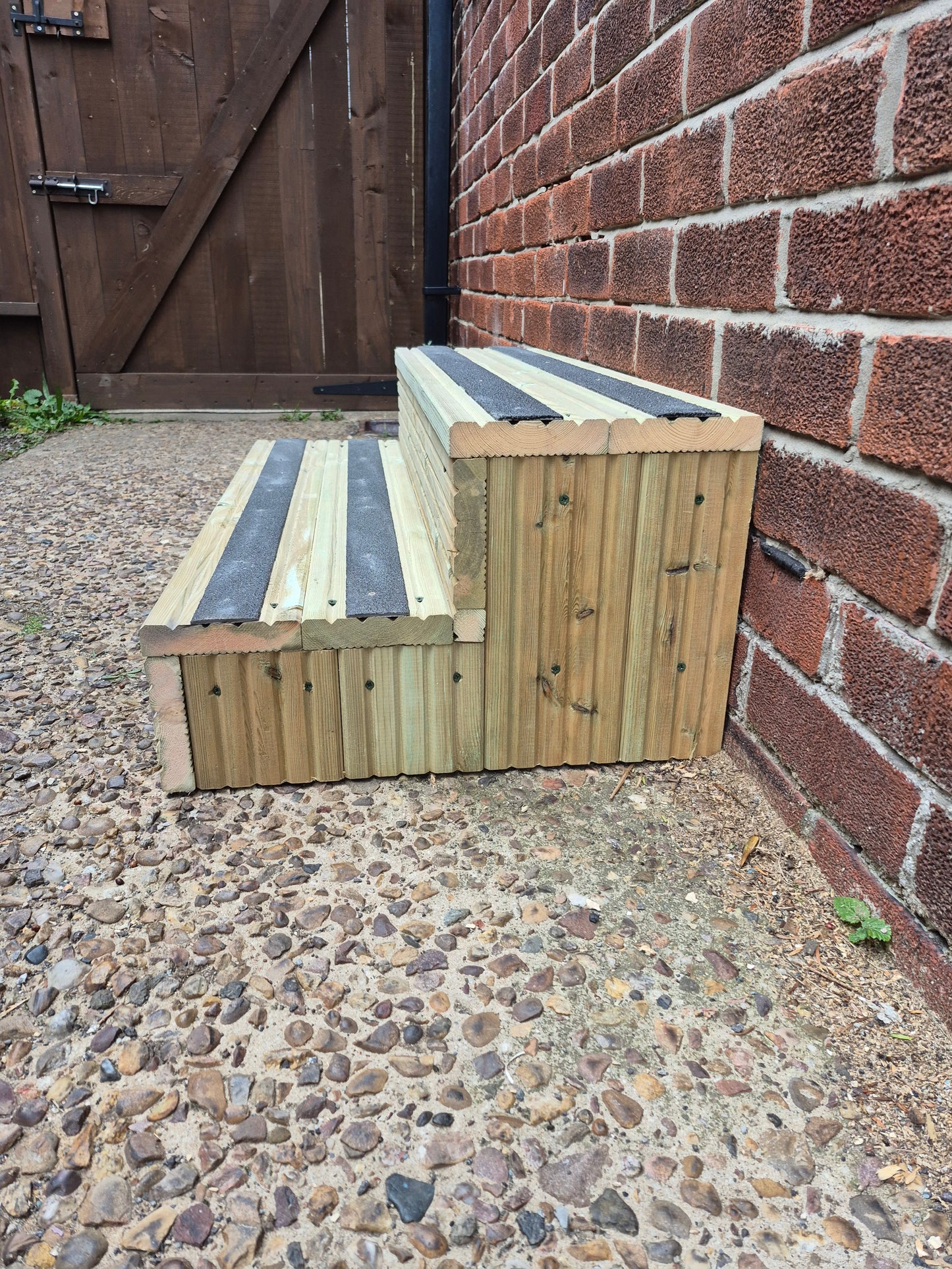 Wooden Steps For Home ~Anti-Slip Decking