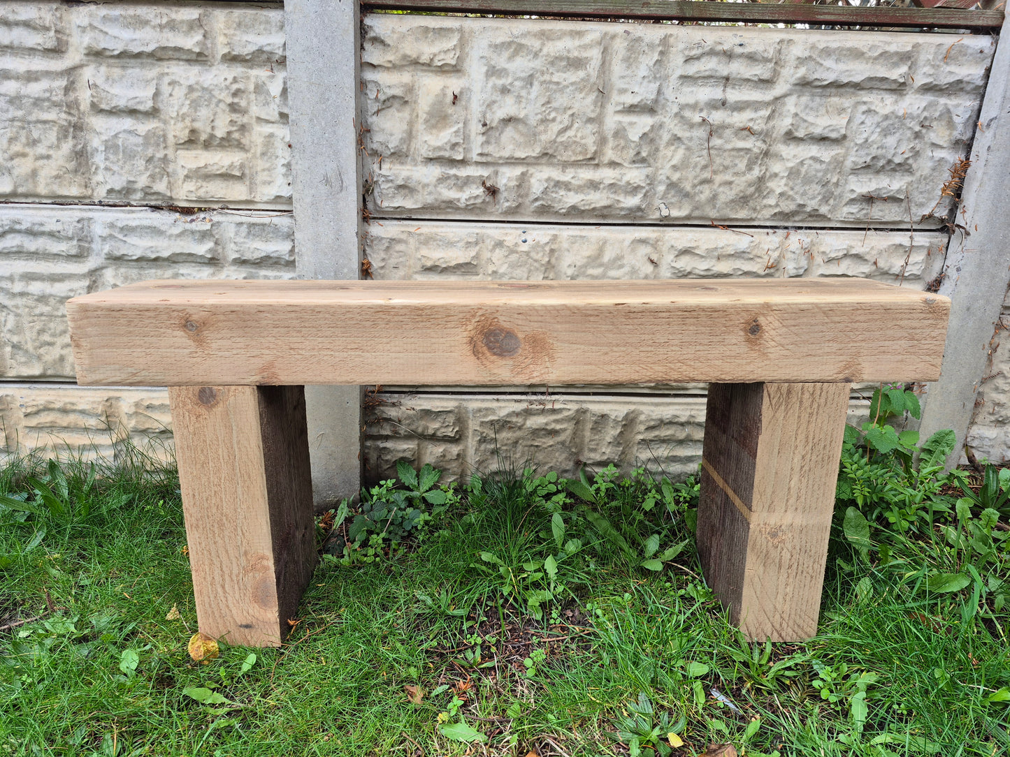 Garden Bench-Various sizes-Brown Rustic Patio Bench-Deliver Fully Assembled-Free P&P