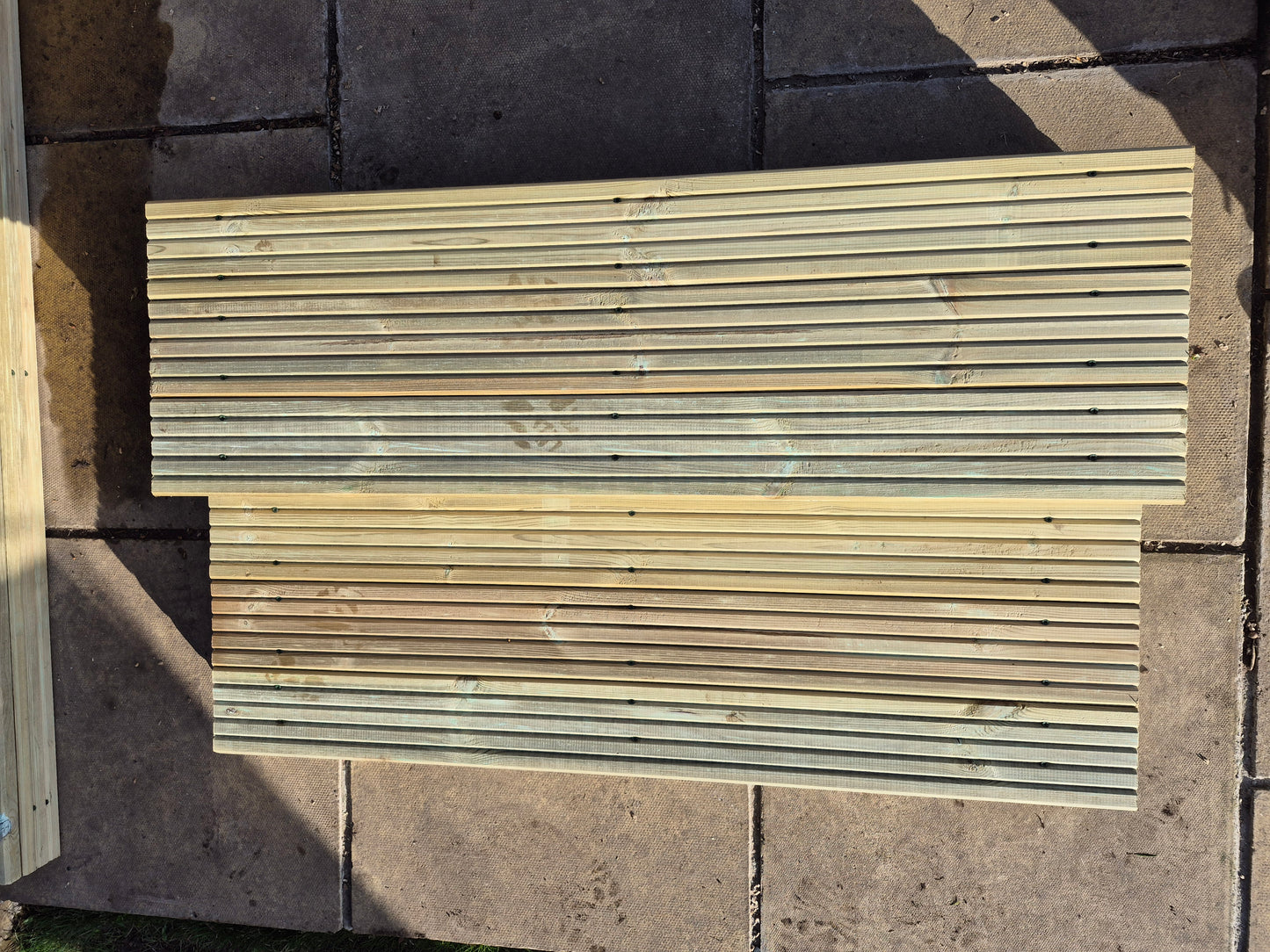 2 Tier wooden steps extra wide