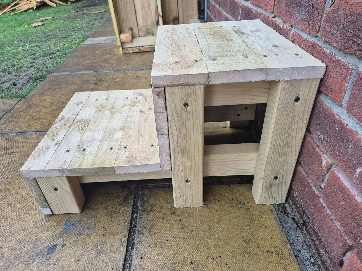 "40 cm wide" Wooden Steps/Sturdy Steps/Hot Tub Steps/Garden Steps/Kitchen Steps