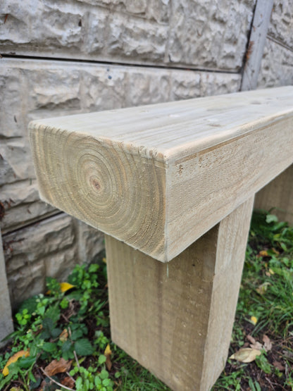 Garden Sleeper Bench,Various sizes,Rustic Patio,Deliver Fully Assembled,FREE P&P