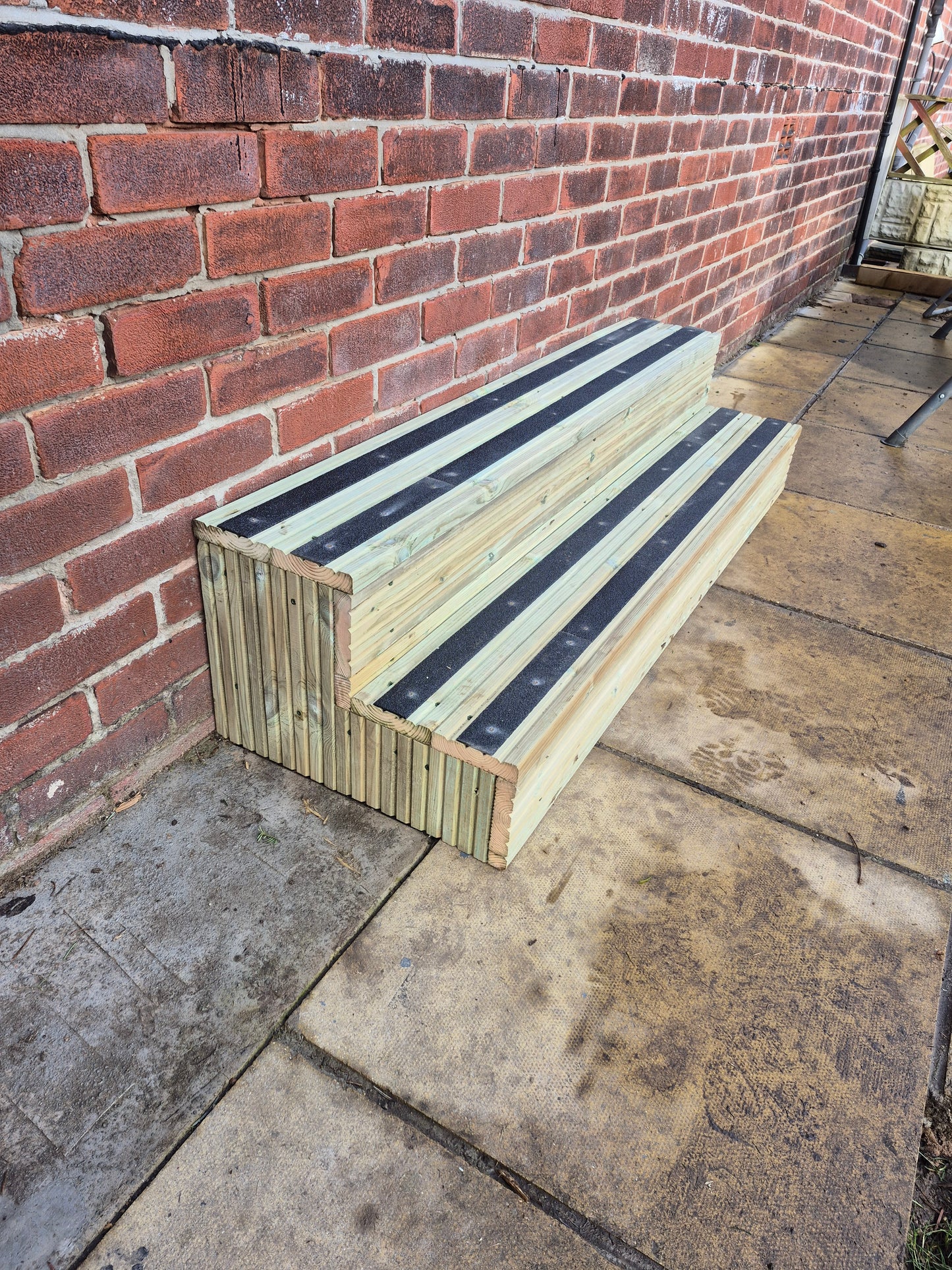 Anti-Slip Wooden Steps For Home , Decking steps