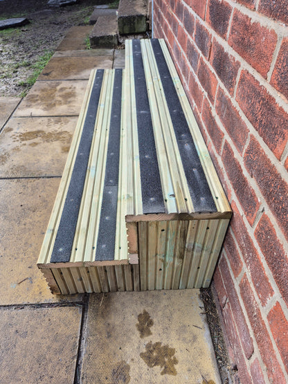 Anti-Slip Wooden Steps For Home , Decking steps