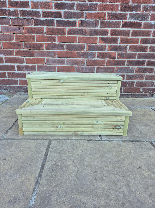 2 Tier wooden steps