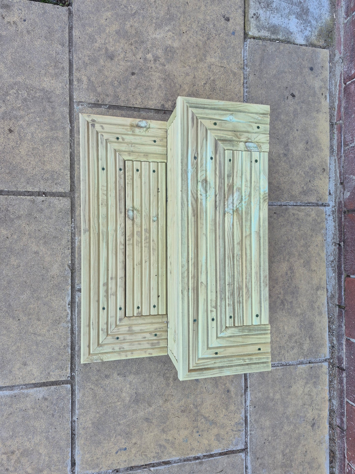 2 Tier Wooden Steps For Home /Ready to use / Bespoke Size / Sturdy Steps / Garden Steps / Patio Steps /Door Steps/Delivered FULLY Assembled