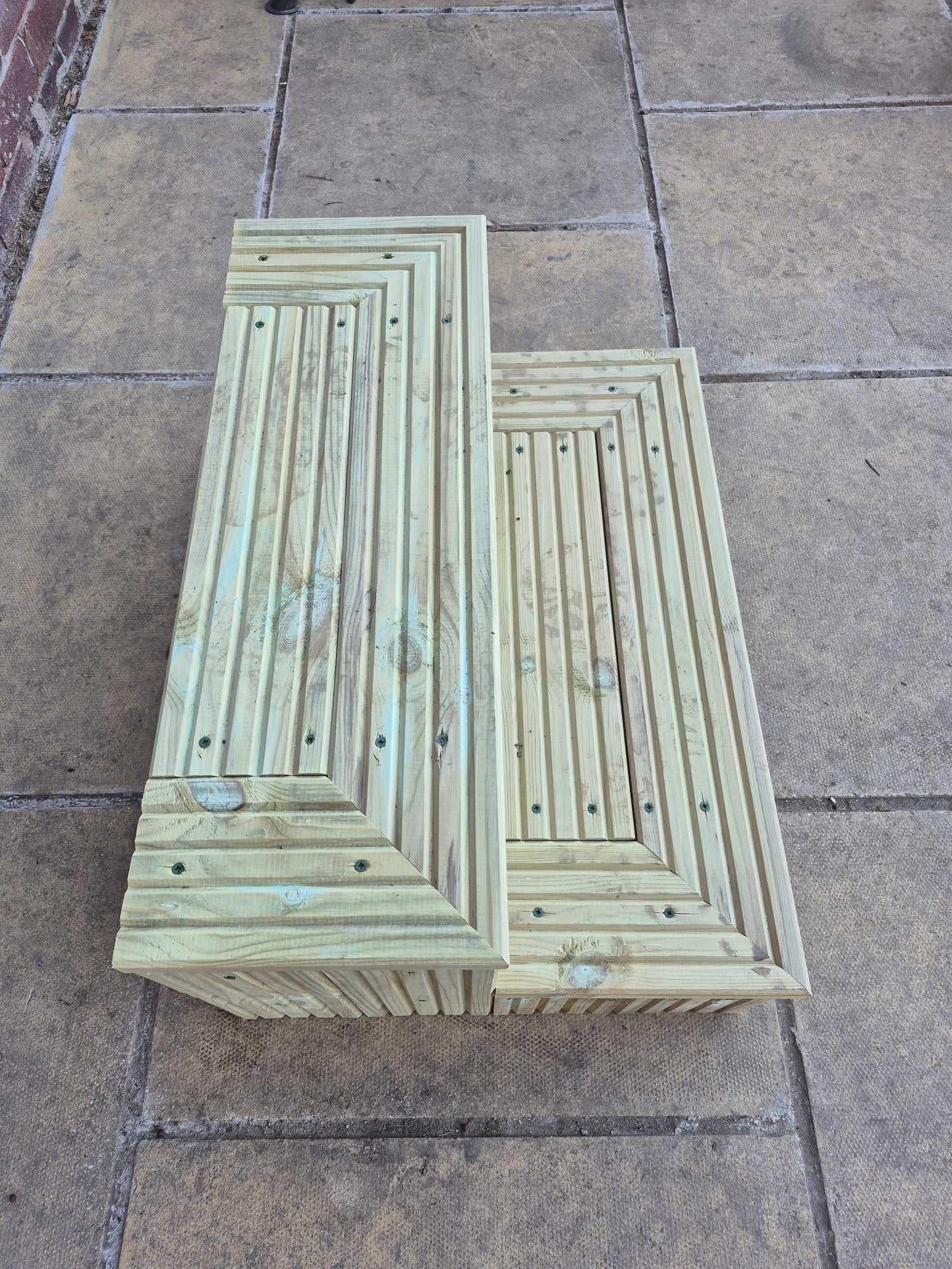 2 Tier Wooden Steps For Home /Ready to use / Bespoke Size / Sturdy Steps / Garden Steps / Patio Steps /Door Steps/Delivered FULLY Assembled