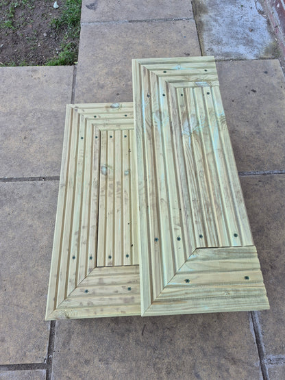 2 Tier Wooden Steps For Home /Ready to use / Bespoke Size / Sturdy Steps / Garden Steps / Patio Steps /Door Steps/Delivered FULLY Assembled