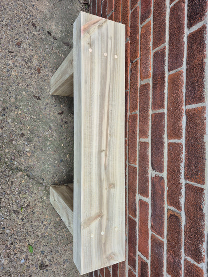 Rustic Wooden Garden Bench, Natural Sleeper Wood,Bespoke size, Outdoor Furniture,Various sizes,Ready to use,Deliver Fully Assembled,Free P&P