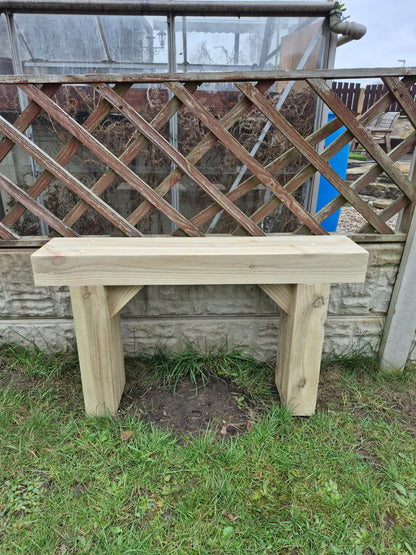 Rustic Wooden Garden Bench, Natural Sleeper Wood,Bespoke size, Outdoor Furniture,Various sizes,Ready to use,Deliver Fully Assembled,Free P&P