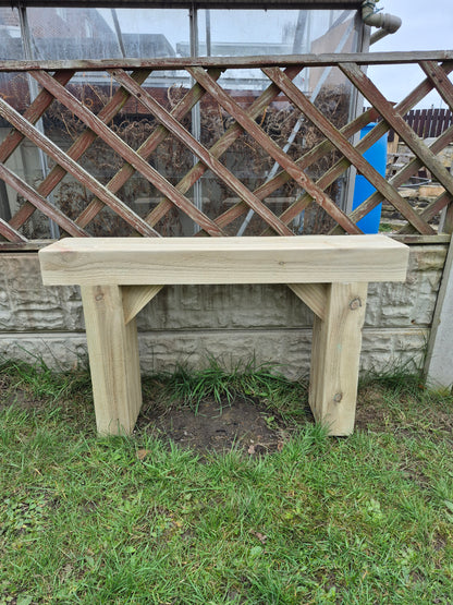 Rustic Wooden Garden Bench, Natural Sleeper Wood,Bespoke size, Outdoor Furniture,Various sizes,Ready to use,Deliver Fully Assembled,Free P&P