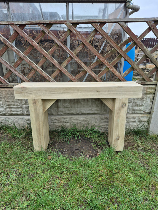 Rustic Wooden Garden Bench, Natural Sleeper Wood,Bespoke size, Outdoor Furniture,Various sizes,Ready to use,Deliver Fully Assembled,Free P&P