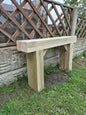 Rustic Wooden Garden Bench, Natural Sleeper Wood,Bespoke size, Outdoor Furniture,Various sizes,Ready to use,Deliver Fully Assembled,Free P&P