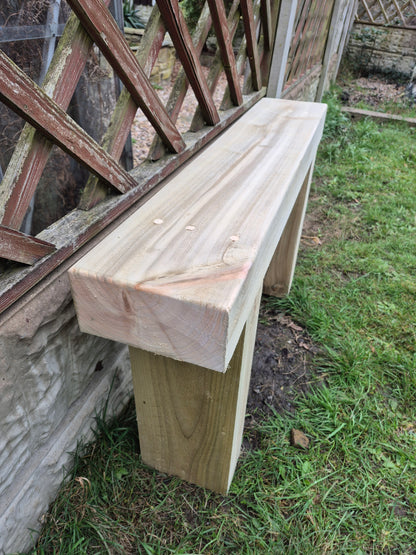 Rustic Wooden Garden Bench, Natural Sleeper Wood,Bespoke size, Outdoor Furniture,Various sizes,Ready to use,Deliver Fully Assembled,Free P&P
