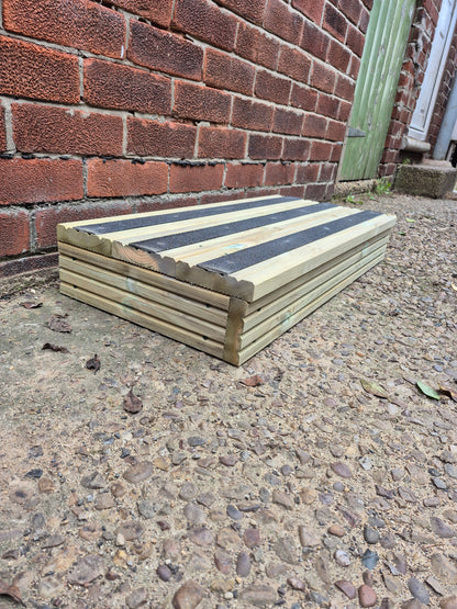 Wooden Step / Anti~Slip / Delivered FULLY Assembled / Bespoke size / Door Steps / Platform / Stand / Sturdy Step