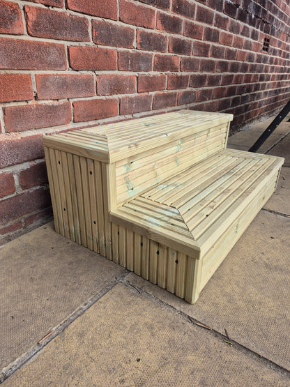 Wooden Decking / Multiple sizes / Solid Outdoor Steps