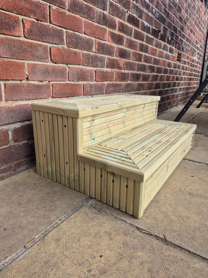 Wooden Decking / Multiple sizes / Solid Outdoor Steps