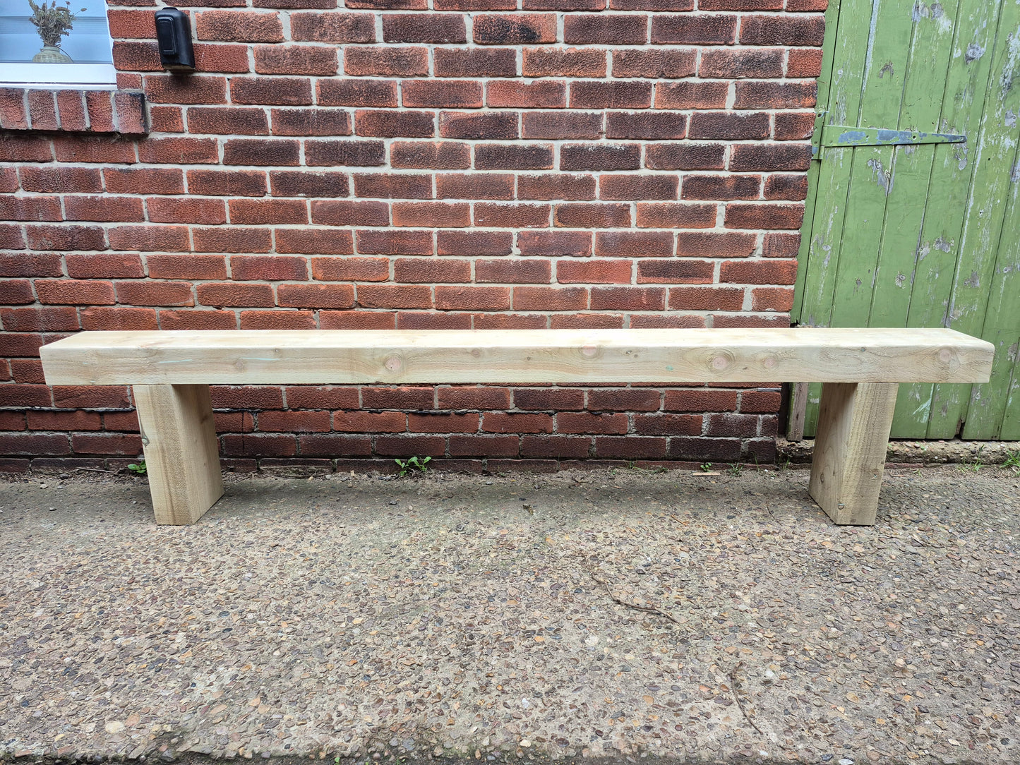 Garden Sleeper Bench,Various sizes,Rustic Patio,Deliver Fully Assembled,FREE P&P