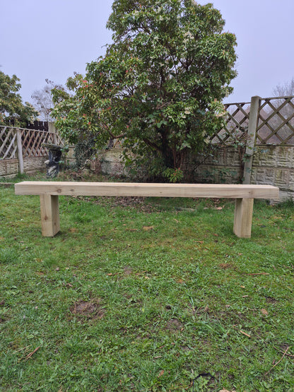 Garden Sleeper Bench,Various sizes,Rustic Patio,Deliver Fully Assembled,FREE P&P