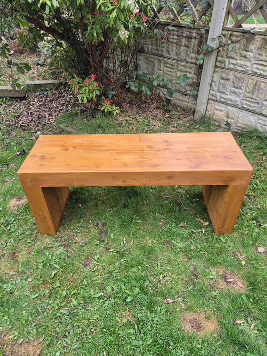 Extra Wide Garden Sleeper Bench