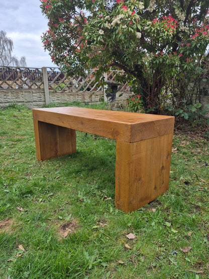 Extra Wide Garden Sleeper Bench
