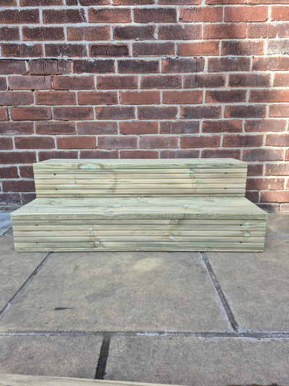 Wooden Steps For Home / Bespoke Size / Sturdy Steps / Garden Steps / Patio Steps / Door Steps / Delivered FULLY Assembled / Free P&P