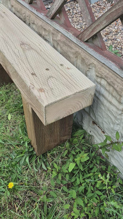 Garden Bench-Various sizes-Brown Rustic Patio Bench-Deliver Fully Assembled-Free P&P