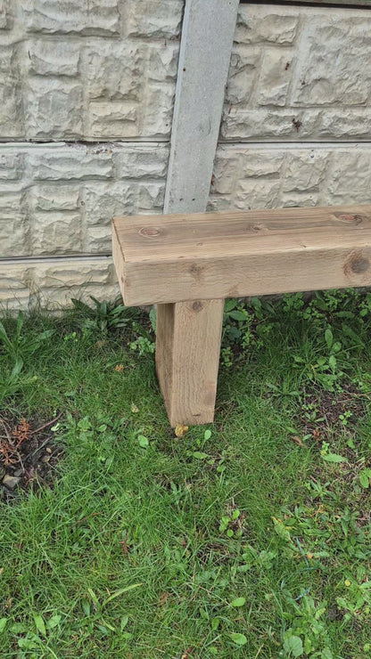 Garden Bench-Various sizes-Brown Rustic Patio Bench-Deliver Fully Assembled-Free P&P
